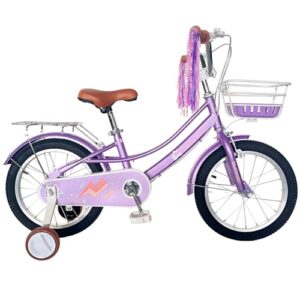 Bicicleta Infantil Morada Ideal para Niñas