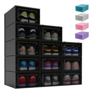 Organiza tus Zapatos con Cajas Apilables 12 Pzs