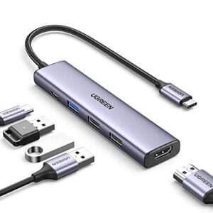 UGREEN Adaptador USB C 5 en 1 Versátil y Potente