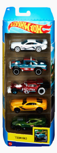 Vehículo Hot Wheels Die Cast 5 Autos Varios