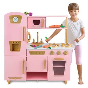 Cocina de Madera Elite Pink para Pequeñas Chefs