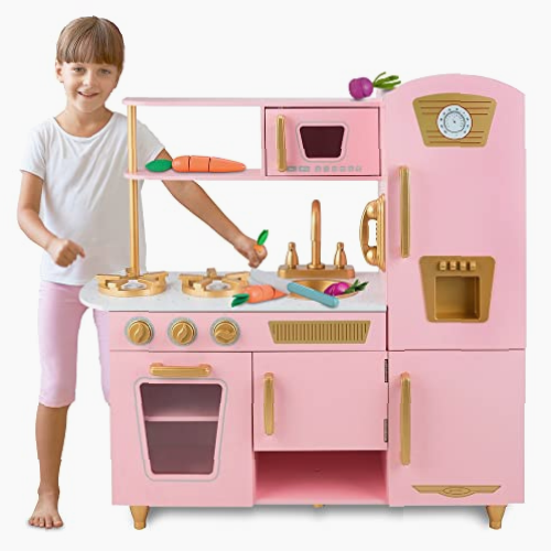 Cocina de Juguete de Madera Elite Pink