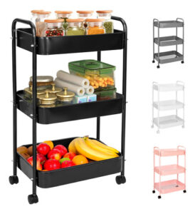 Organizador Metálico con Ruedas para Tu Hogar