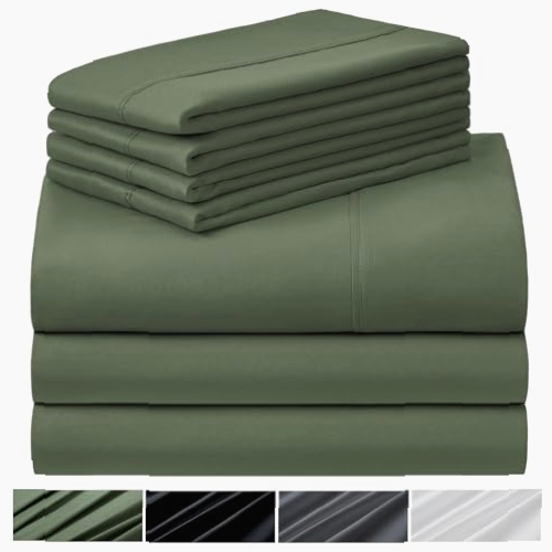Juego de Sábanas 4 Piezas Verde Olivo