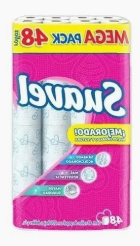 Papel Higiénico Suavel 200 Hojas 48 Rollos