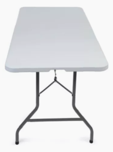 Mesa Plegable 1.80m Ideal para Jardín y Eventos