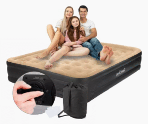 Colchón Inflable Queen Size y Bomba Resistente