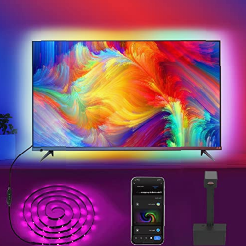 Tira LED para TV con cámara y control Wi-Fi