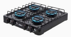 Mesa de Gas Negra 4 Quemadores Envío Gratis