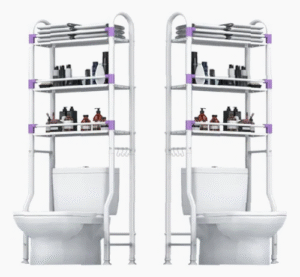 Baño Ordenado: Estante Multifuncional Ideal
