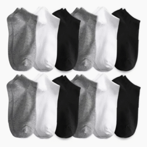 Calcetines Cortos Unisex 12 Pares Cómodos