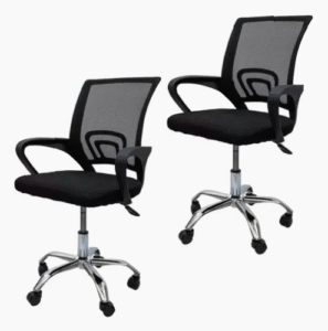 Sillas Ergonómicas Negras para Oficina Reclinables
