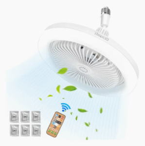 Ventilador Goxawee Silencioso y LED con Aromaterapia