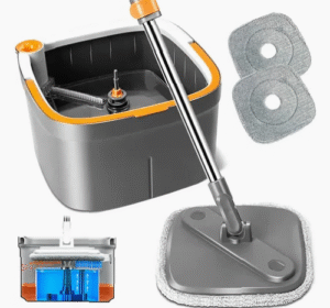 Trapeador Kzkr Con Cubeta y Mopas Lavables
