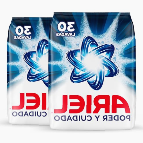 ARIEL Detergente en Polvo 2x3.7kg 60 Lavadas