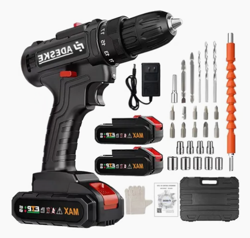 Kit Destornillador Taladro Inalámbrico