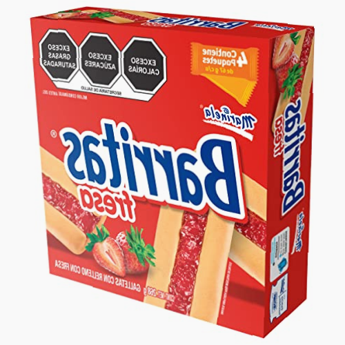 Barritas de Fresa Marinela 4 piezas 268g
