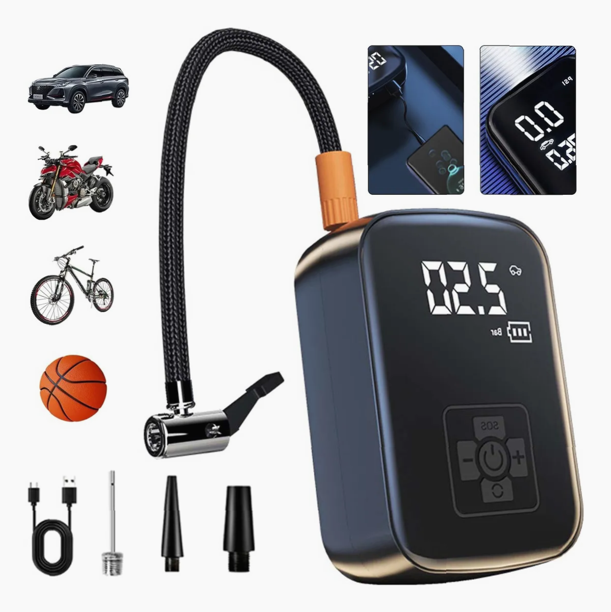 Bomba Aire Inalámbrica Portátil