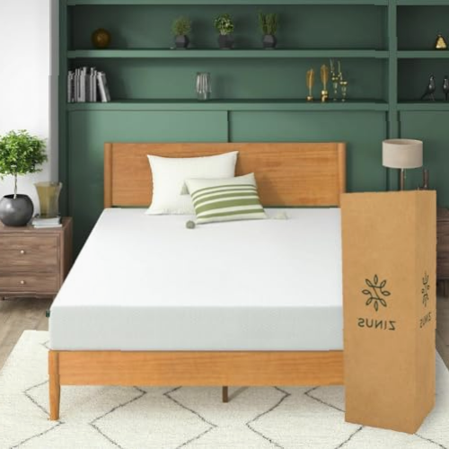 Colchón Matrimonial Firme ZINUS con Té Verde