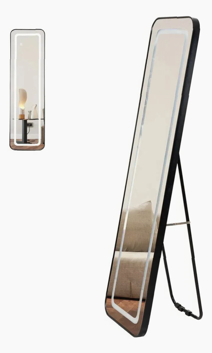 Espejo Rectangular Piso 3 Luces