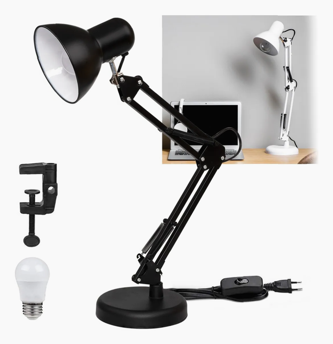 Lámpara Escritorio Brazo Oscilante