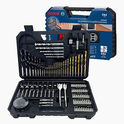 Set de Puntas y Brocas Titanio Bosch 103u