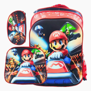 Mochila Mario Kart Trio Reforzado Rojo