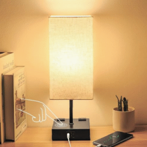 Lámpara de Mesa Táctil con USB y Brillo Ajustable