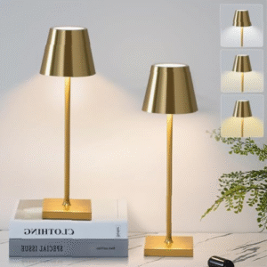 Dúo de lámparas de mesa recargables y ajustables