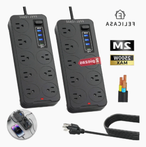 Multicontacto USB 2m Resistente al Fuego