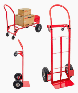 Diablito Carga 400 Kg Plataforma Acero Rojo