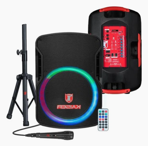 Bocina portátil Bluetooth negra