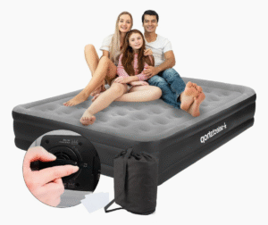 Cama Inflable Queen Size con Bomba Gris