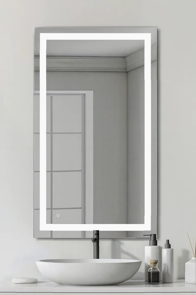 Espejo LED de Pared para Tocador y Baño con Sensor y Cambio de Luz