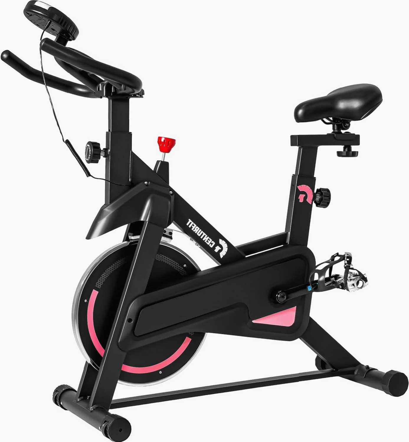 Bicicleta Fija Centurfit Spinning 6 Kg Pantalla LCD Ajustable Cardio Casa
