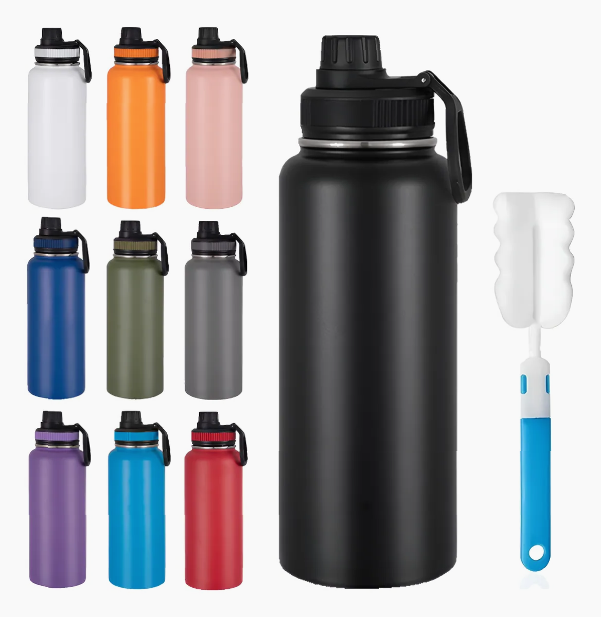 Botella de Acero Inoxidable 1.2L para Agua Fría y Caliente