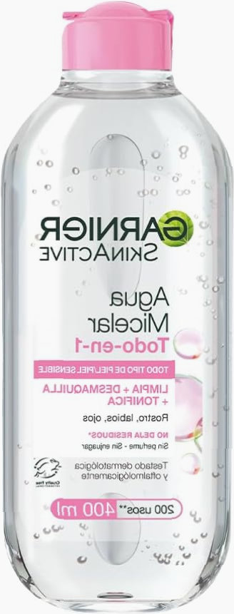 Garnier Skin Active Agua Micelar Todo-en-1 Limpia y Desmaquilla 400 ml
