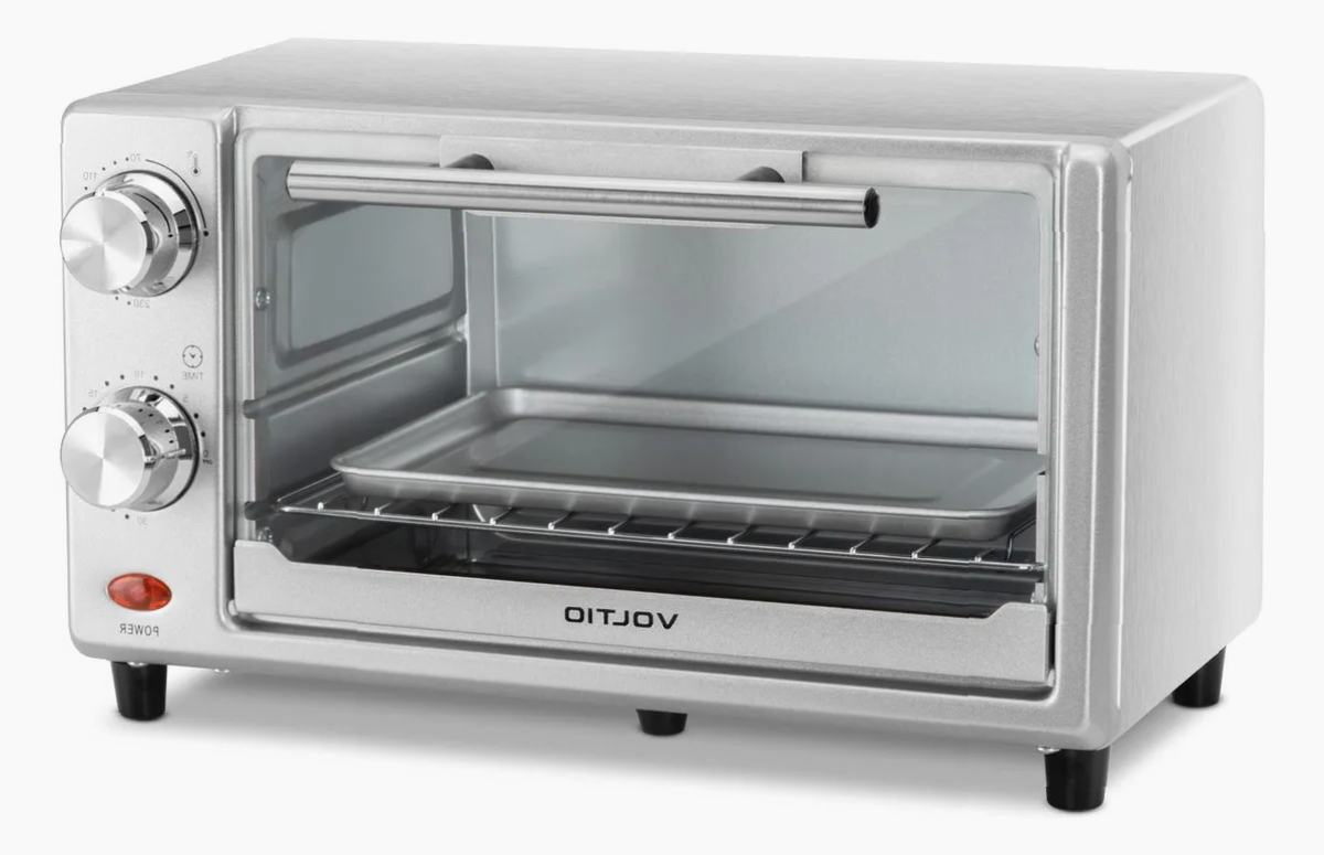 Horno Eléctrico Tostador 11 L Inoxidable 700W Con Temporizador 30 Min