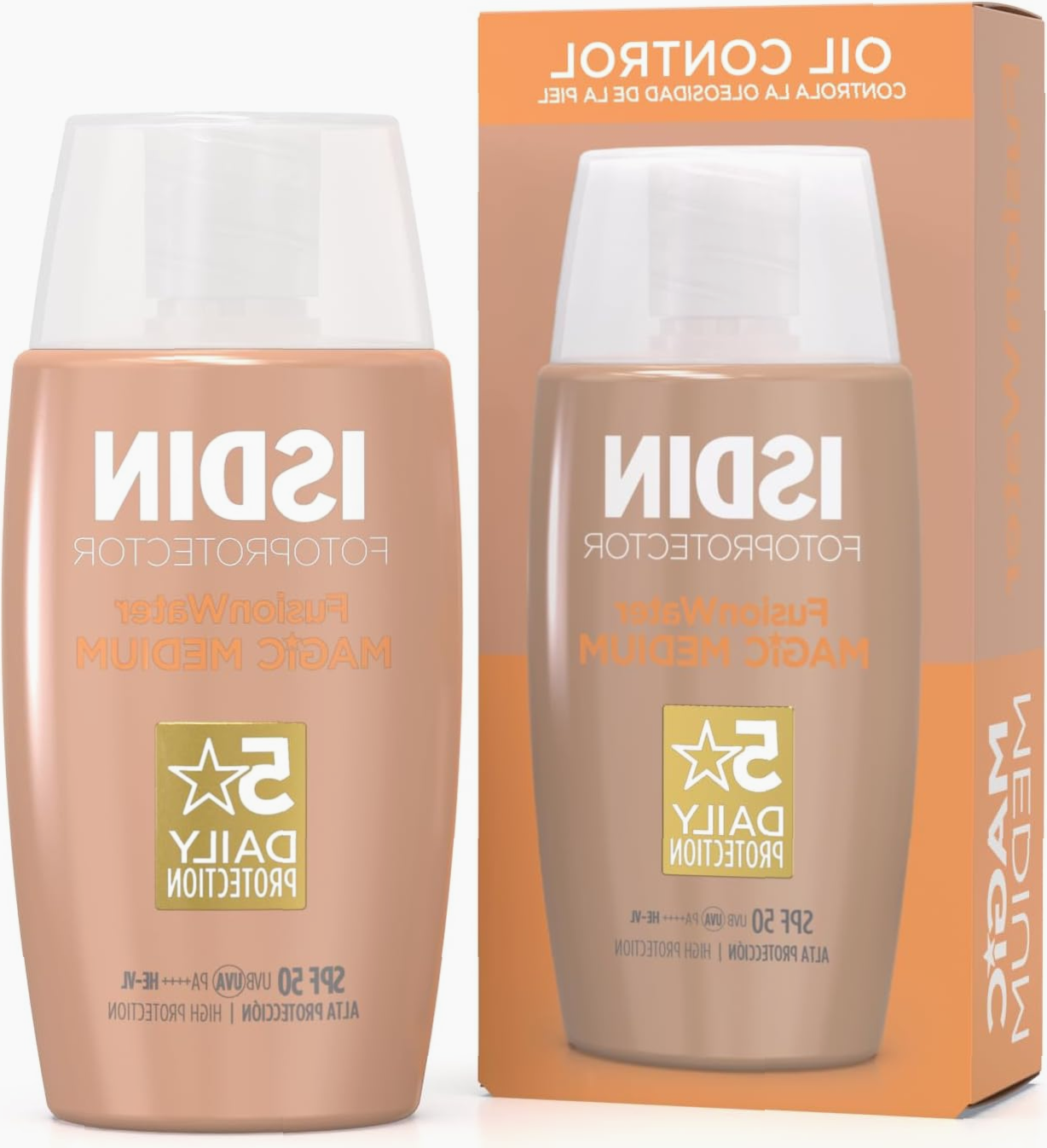 ISDIN Fotoprotector Fusion Water COLOR SPF 50, Protector Solar Facial 50ml