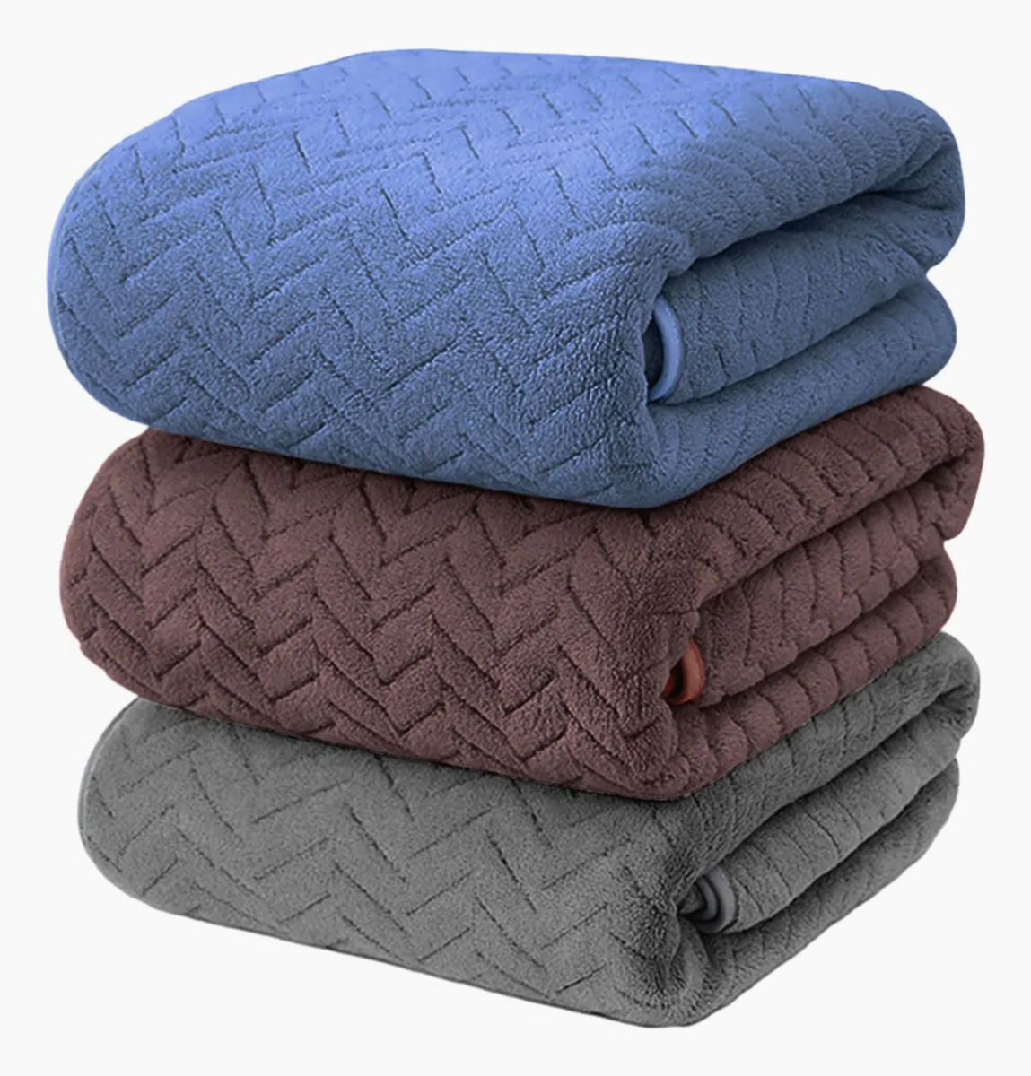 Juego de 3 Toallas de Baño Grandes 70x140 Cm para Uso Diario