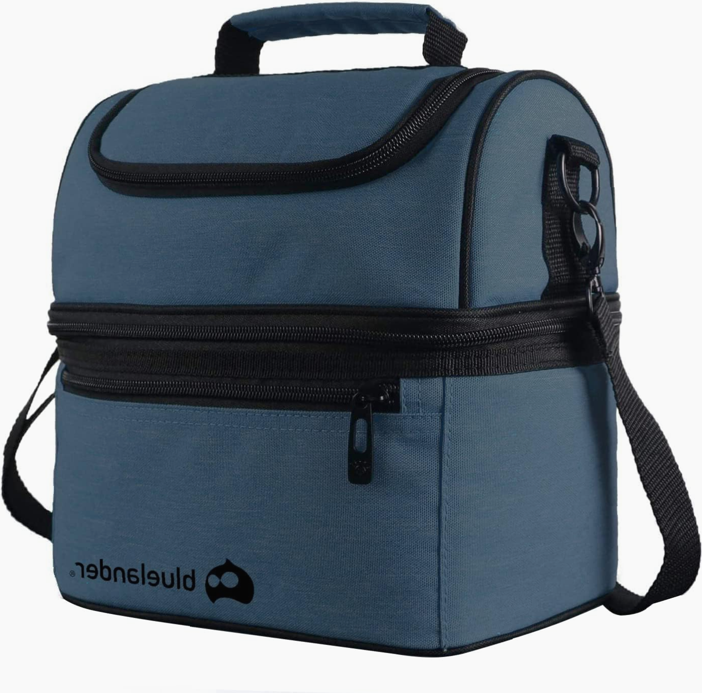Lonchera Portátil Bluelander Térmica de Dos Pisos para Adultos - Azul Rey