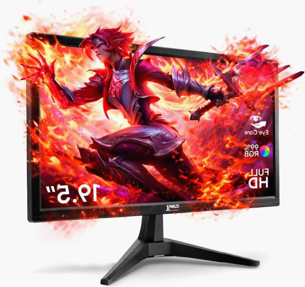Monitor LED 19.5 Pulgadas Full HD 100Hz, HDMI y VGA, Ideal para Oficina y Hogar