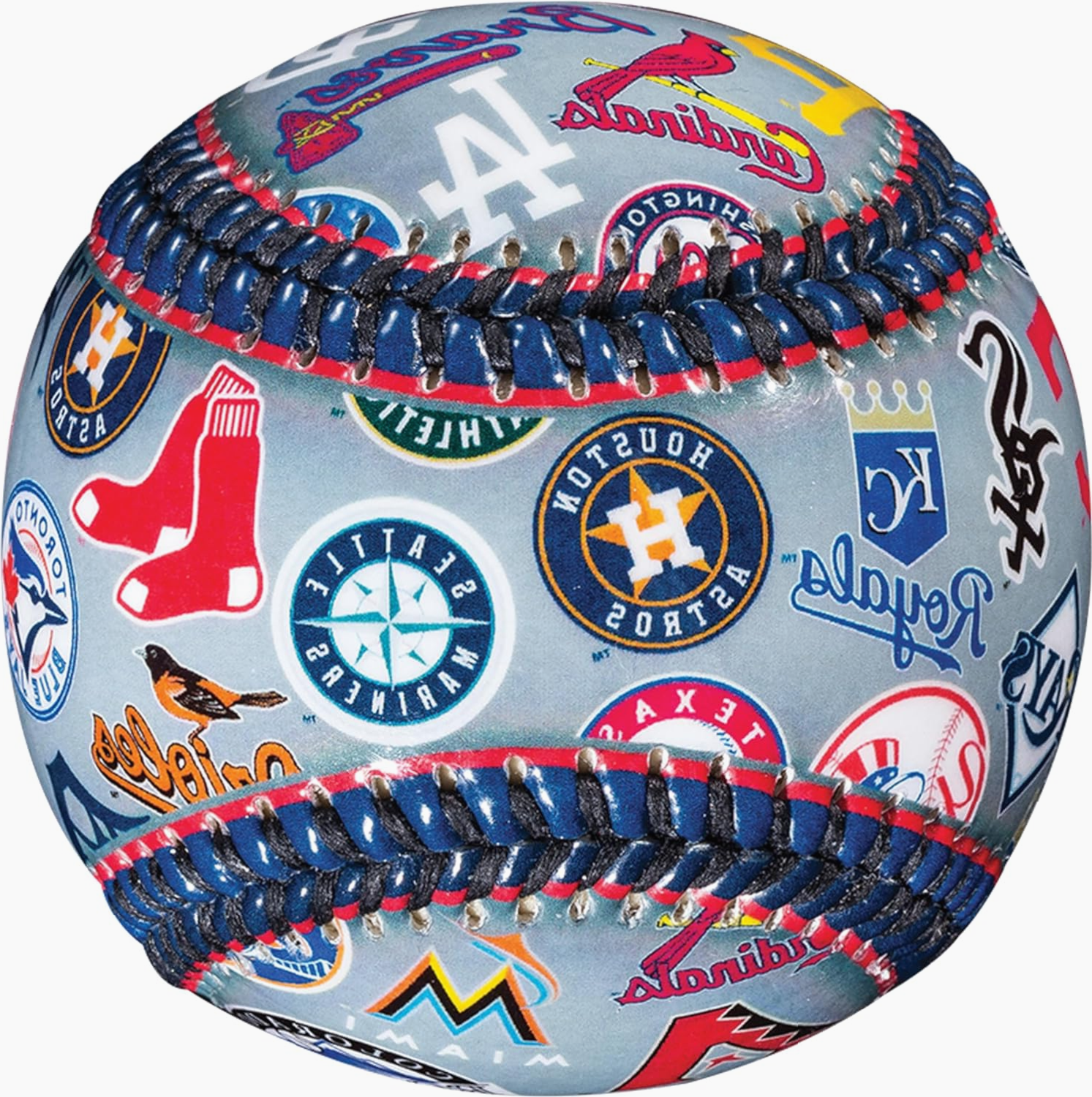 Pelota Franklin Sports MLB con Logos de Todos los Equipos de Béisbol