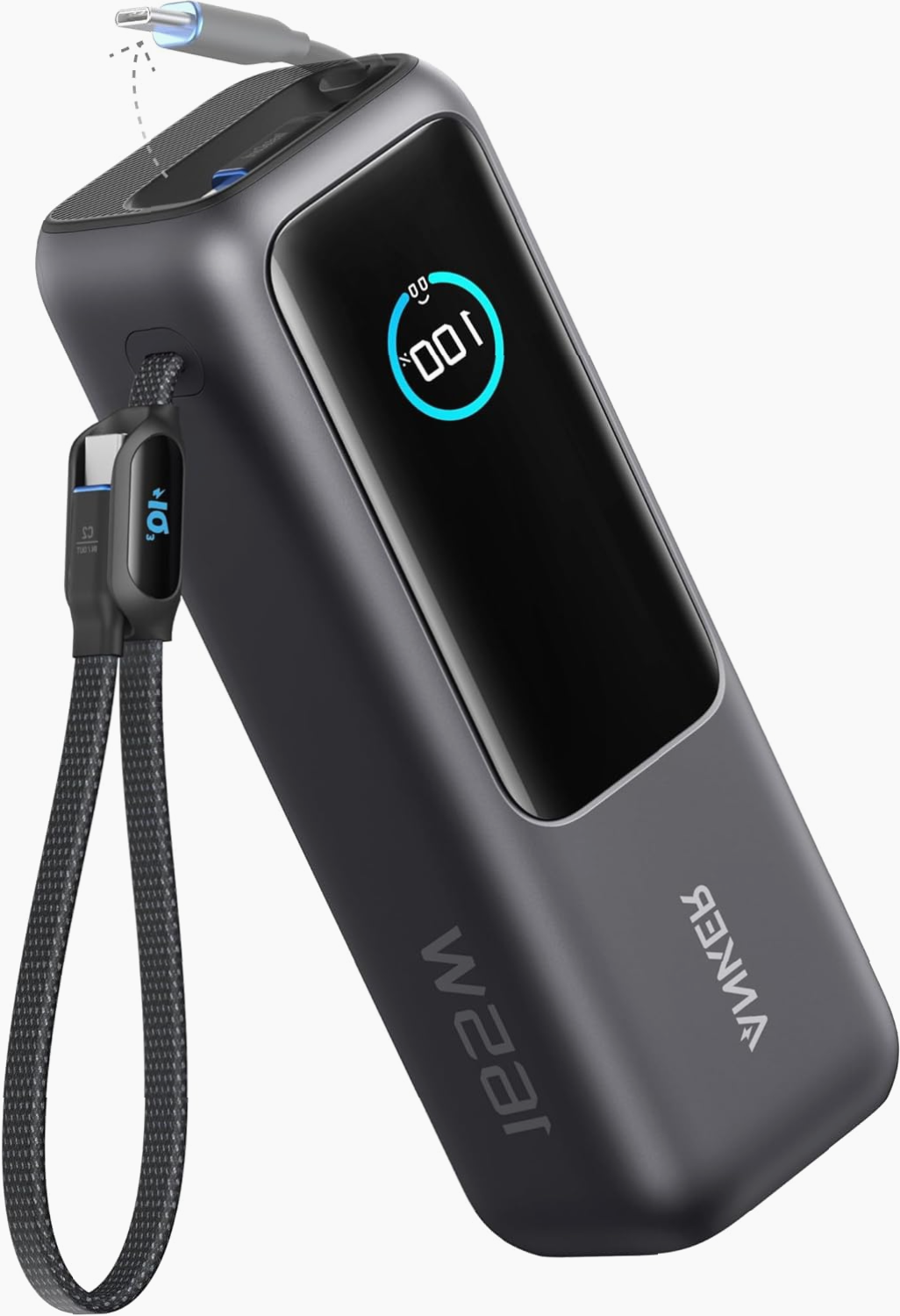 Power Bank Anker 25,000 mAh 165W con 3 Puertos USB-C y Carga Múltiple