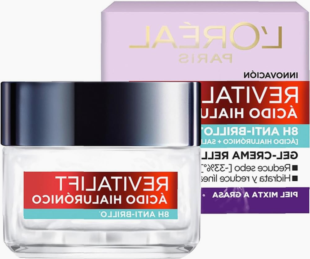 Revitalift Gel-Crema Facial Hidratante L'Oréal Paris, Control Antibrillo 50 ml