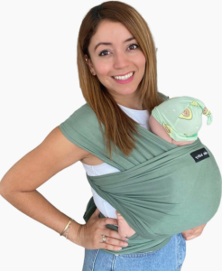 Fular Ergonómico Verde Dino para Bebés