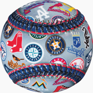 Pelota MLB con Logos de Todos los Equipos